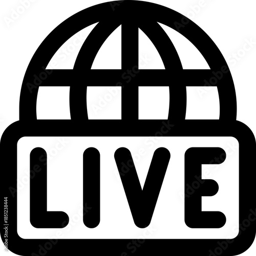 live line icon. Clean and minimalist vector icon for websites, mobile apps, presentations, and logos. Fully scalable and customizable for any project.