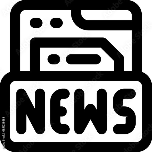 website line icon. Clean and minimalist vector icon for websites, mobile apps, presentations, and logos. Fully scalable and customizable for any project.