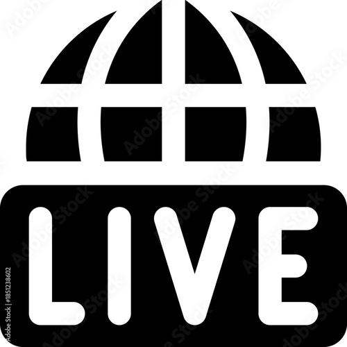 live glyph icon. Strong and solid vector icon for websites, mobile interfaces, presentations, and visual branding. High quality and easy to edit.