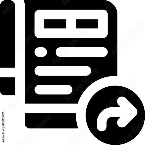 share glyph icon. Strong and solid vector icon for websites, mobile interfaces, presentations, and visual branding. High quality and easy to edit.