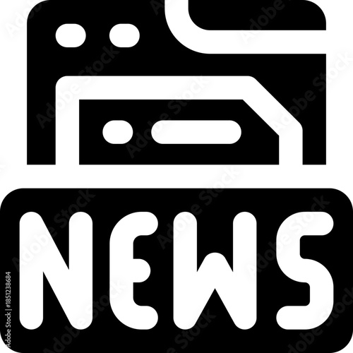 website glyph icon. Strong and solid vector icon for websites, mobile interfaces, presentations, and visual branding. High quality and easy to edit.