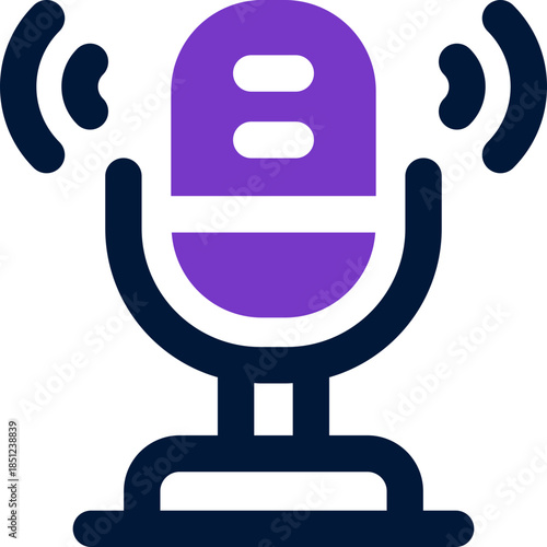 voice recorder duotone icon. Sleek and modern vector icon for websites, mobile apps, marketing materials, and corporate design. Fully scalable and ready to use.