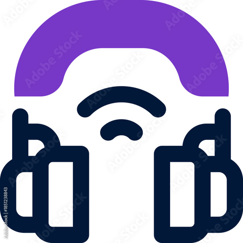 headphone duotone icon. Sleek and modern vector icon for websites, mobile apps, marketing materials, and corporate design. Fully scalable and ready to use.