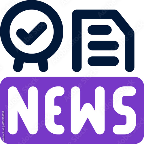 search news duotone icon. Sleek and modern vector icon for websites, mobile apps, marketing materials, and corporate design. Fully scalable and ready to use.