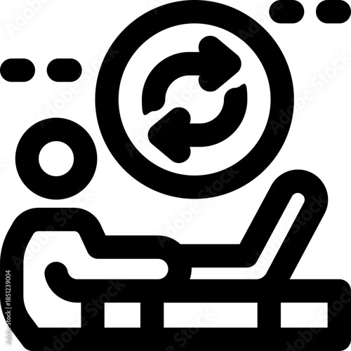 working line icon. Clean and minimalist vector icon for websites, mobile apps, presentations, and logos. Fully scalable and customizable for any project.