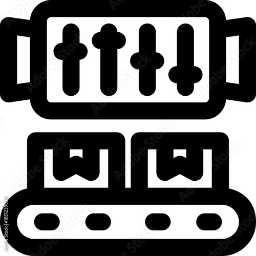 control line icon. Clean and minimalist vector icon for websites, mobile apps, presentations, and logos. Fully scalable and customizable for any project.