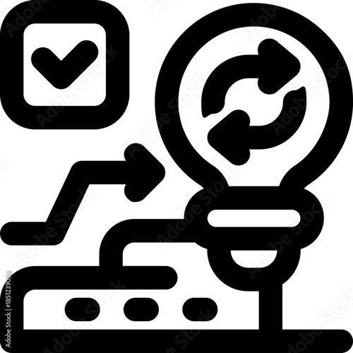 escalation line icon. Clean and minimalist vector icon for websites, mobile apps, presentations, and logos. Fully scalable and customizable for any project.