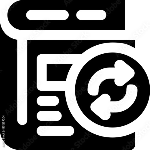 pmbok glyph icon. Strong and solid vector icon for websites, mobile interfaces, presentations, and visual branding. High quality and easy to edit.