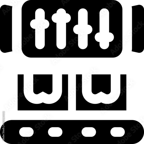 control glyph icon. Strong and solid vector icon for websites, mobile interfaces, presentations, and visual branding. High quality and easy to edit.