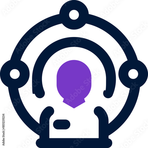 adaptation duotone icon. Sleek and modern vector icon for websites, mobile apps, marketing materials, and corporate design. Fully scalable and ready to use.