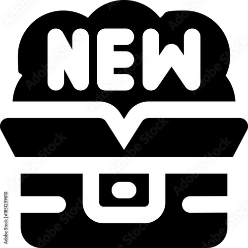 new glyph icon. Strong and solid vector icon for websites, mobile interfaces, presentations, and visual branding. High quality and easy to edit.