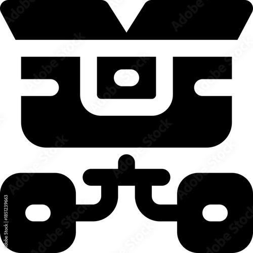 product feature glyph icon. Strong and solid vector icon for websites, mobile interfaces, presentations, and visual branding. High quality and easy to edit.