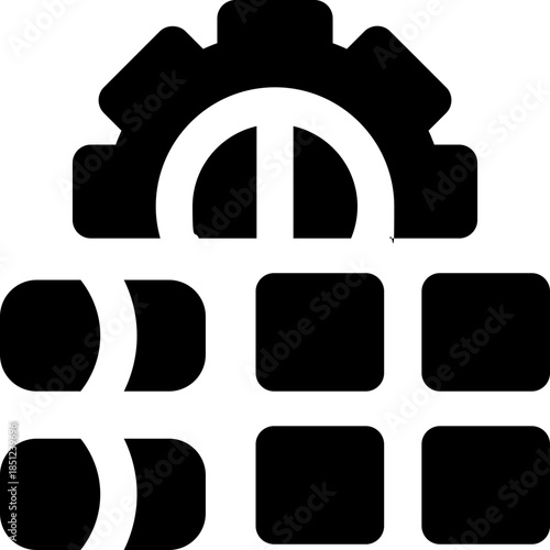 feature glyph icon. Strong and solid vector icon for websites, mobile interfaces, presentations, and visual branding. High quality and easy to edit.