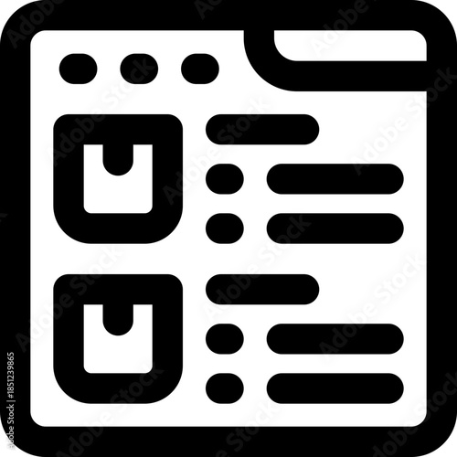 catalog line icon. Clean and minimalist vector icon for websites, mobile apps, presentations, and logos. Fully scalable and customizable for any project.