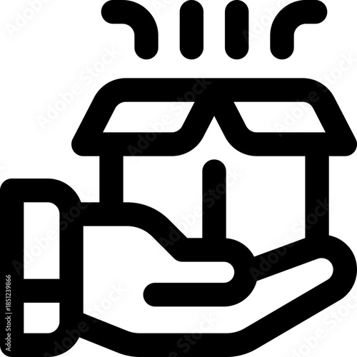 product line icon. Clean and minimalist vector icon for websites, mobile apps, presentations, and logos. Fully scalable and customizable for any project.