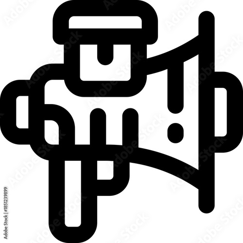 promotion line icon. Clean and minimalist vector icon for websites, mobile apps, presentations, and logos. Fully scalable and customizable for any project.