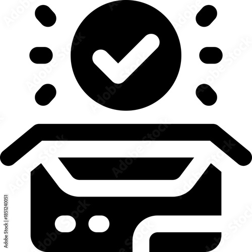 packaging glyph icon. Strong and solid vector icon for websites, mobile interfaces, presentations, and visual branding. High quality and easy to edit.