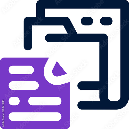 folder duotone icon. Sleek and modern vector icon for websites, mobile apps, marketing materials, and corporate design. Fully scalable and ready to use.