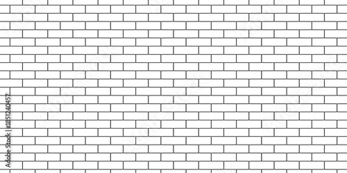 white brick wall texture and solid bricks seamless pattern background.