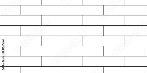 white brick wall texture and solid bricks seamless pattern background.