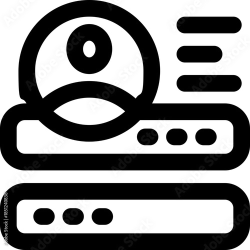 user line icon. Clean and minimalist vector icon for websites, mobile apps, presentations, and logos. Fully scalable and customizable for any project.