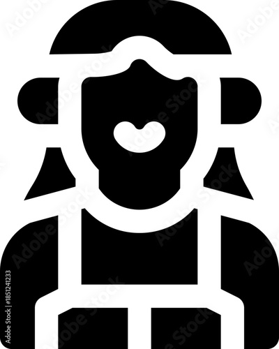 seller glyph icon. Strong and solid vector icon for websites, mobile interfaces, presentations, and visual branding. High quality and easy to edit.