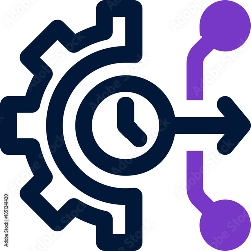 efficiency duotone icon. Sleek and modern vector icon for websites, mobile apps, marketing materials, and corporate design. Fully scalable and ready to use.