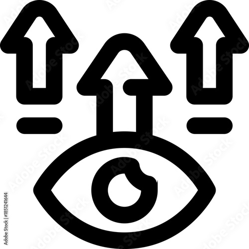 visionary line icon. Clean and minimalist vector icon for websites, mobile apps, presentations, and logos. Fully scalable and customizable for any project.