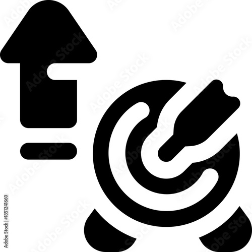 focus glyph icon. Strong and solid vector icon for websites, mobile interfaces, presentations, and visual branding. High quality and easy to edit.