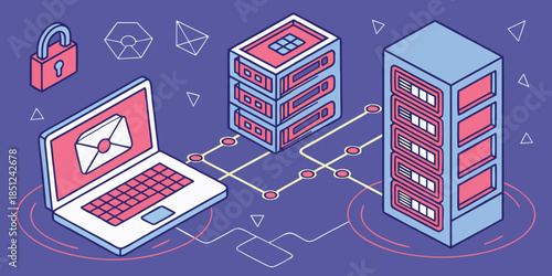 Cyber Big Data and Blockchain Technology Exploration – Interconnected Data Networks in Digital Landscape, AI Analytics, Fintech Security, Decentralized Systems Illustration