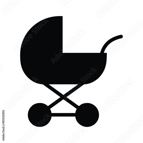 Baby Cart Silhouette