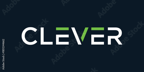 typography text clever logo design inspiration