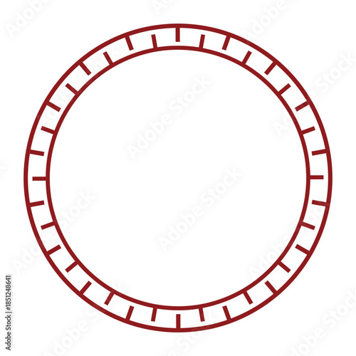 Elegant circular chinese frame in a minimalist style, ideal for enhancing art or design projects with cultural elements.