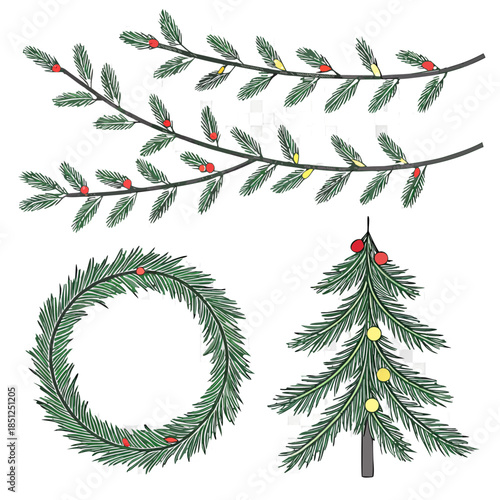 christmas tree branches