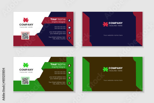 Premium business card template for corporate use