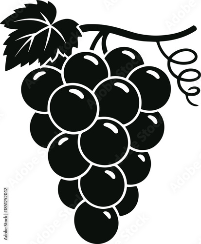 Grape Scalable SVG Vector Graphic with Editable Paths and Layers for Web, UI Design, Digital Art, and Print Applications