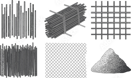 High voltage transmission towers and power plant, overhead lines linking industrial to urban skyline illustrating electricity distribution infrastructure and energy