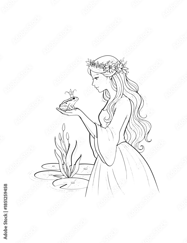 Obraz premium Cute Princess Fantasy