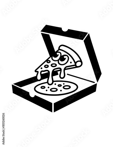 Charming Italian Cuisine Delights:pizza  A Kawaii Food Illustration of Iconic Italian Dishes