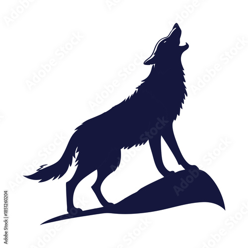 Wolf Howling SVG
