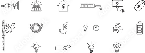 A collection of various icons and symbols in a grid layout