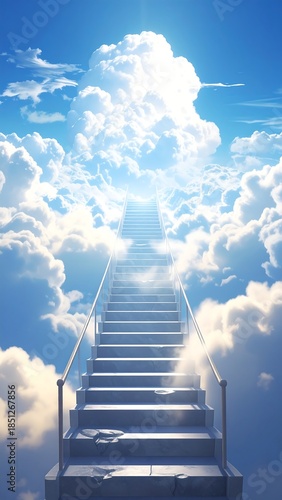 Stairway to Heaven, bright sky