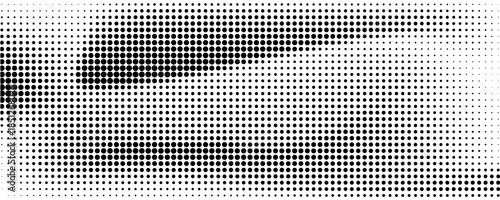 Halftone dots. Monochrome vector texture background for prepress, DTP, comics, poster.