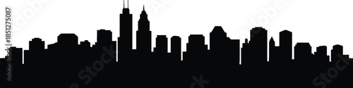 skyline city skyline vector outline of towers skyline horizon panorama