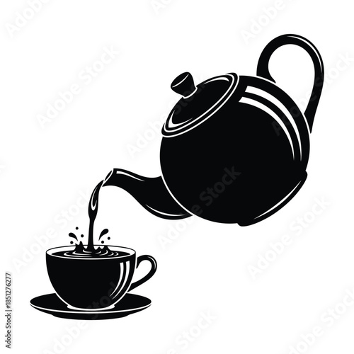 minimalist hot beverage illustration