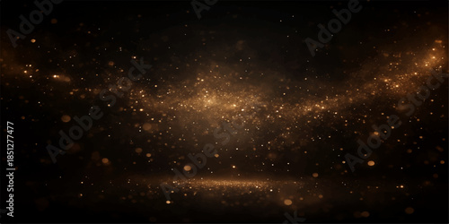 Deep blue and black galaxy space background loop featuring a bright starry nebula field and abstract outer cosmos light across a dark night sky universe