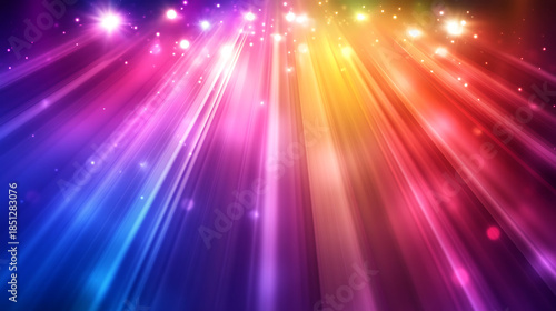 Event stage lighting effects with neon colors and professional visual composition high resolution picture