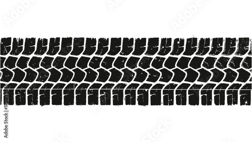 Auto tire tread grunge element. Car and motorcycle tire pattern, wheel tyre tread track. Black tyre print. Modern Vector eps 10
