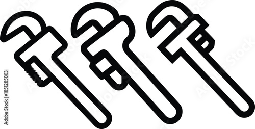 Hand holding a key, paper clip, and paper in a business concept illustration