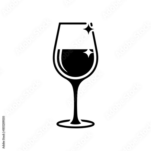 Elegant wine glass
